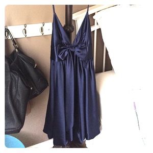 Jessica McClintock Blue Bow tie homecoming dress