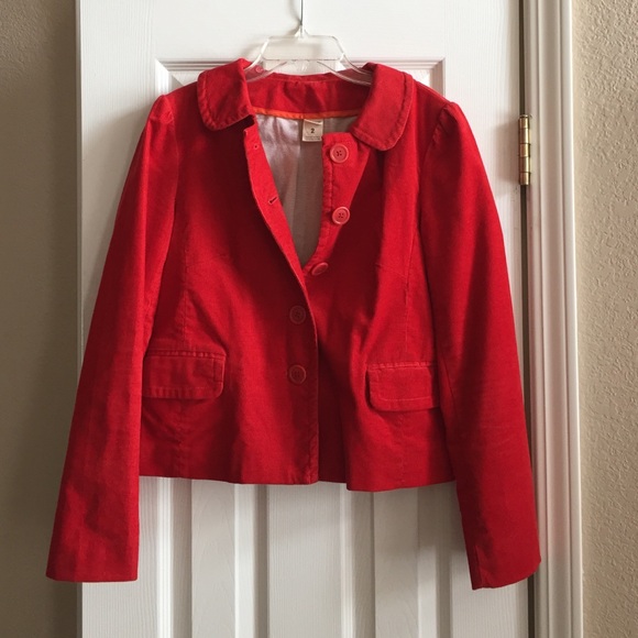 J. Crew Red Jacket Size 2
