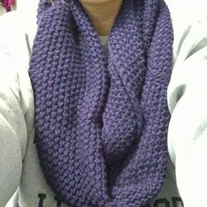 Knitted infinity scarf