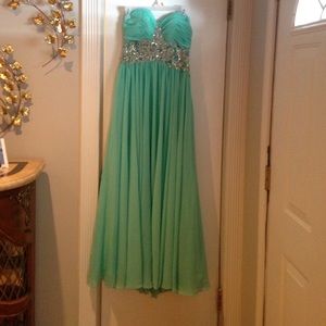 Mint PROM DRESS