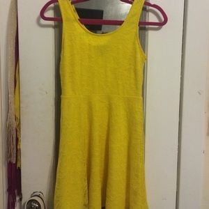 Forever 21 Yellow Lace Dress