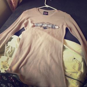 Tan Harley Davidson thermal top