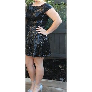 Black sparkly homecoming/prom dress