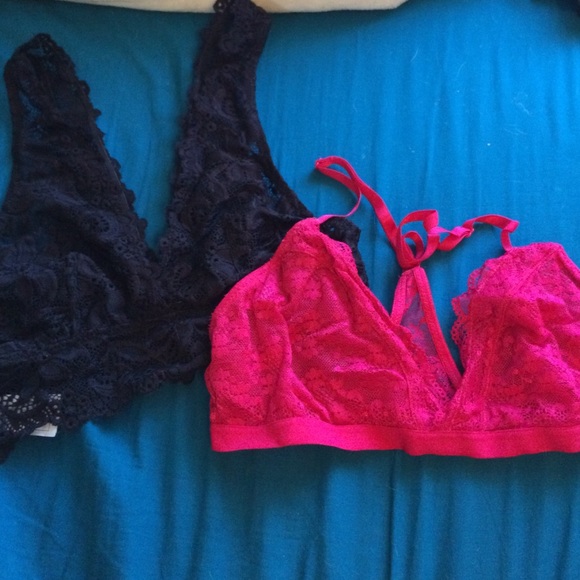 Forever 21 lace bralettes