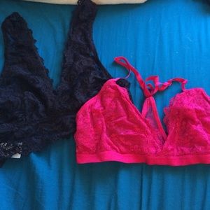 Forever 21 lace bralettes