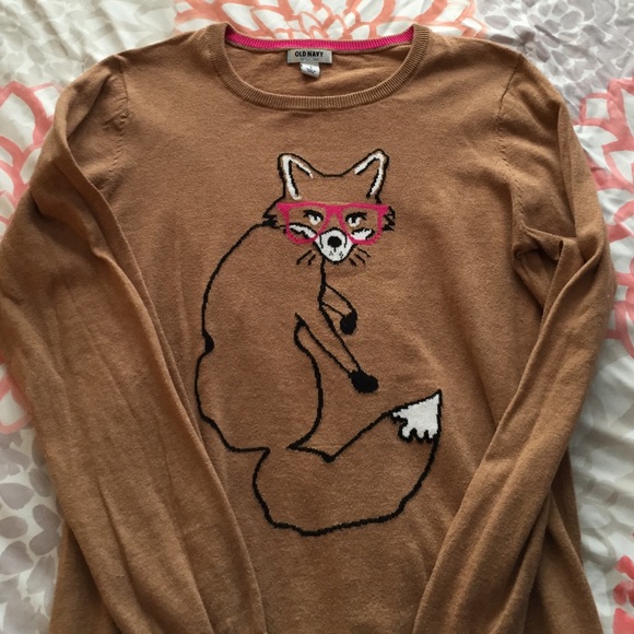 Old Navy fox sweater