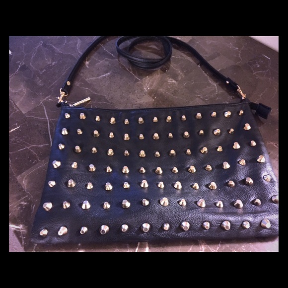 Rampage black studded cross body