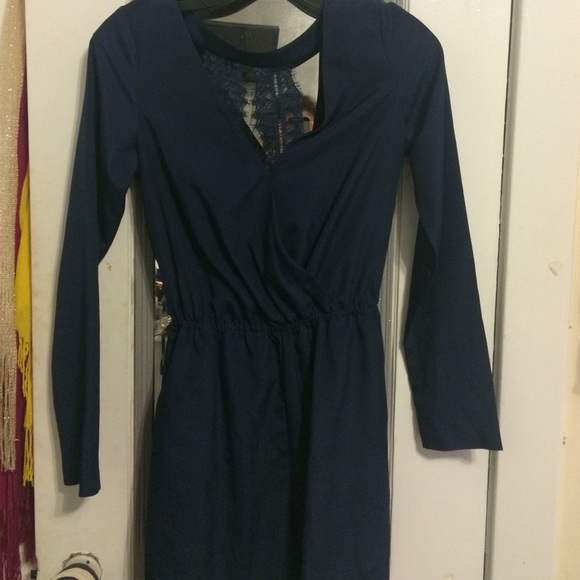 BCBGeneration Navy Romper
