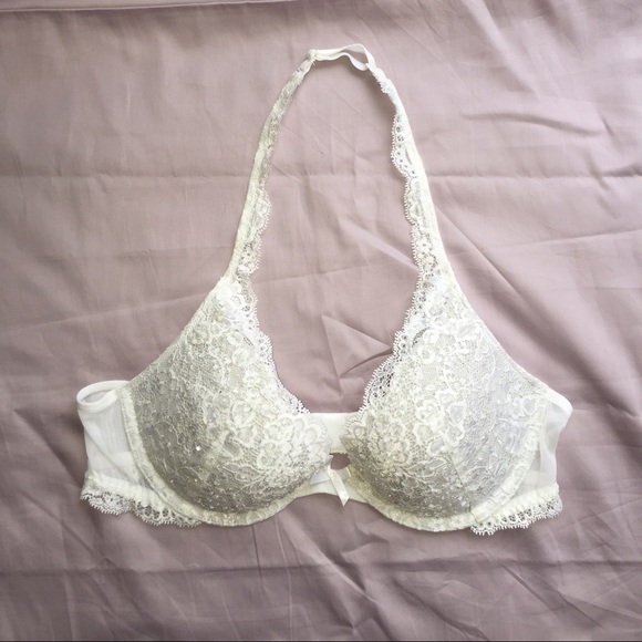 Victoria's Secret bridal lace sparkle bra