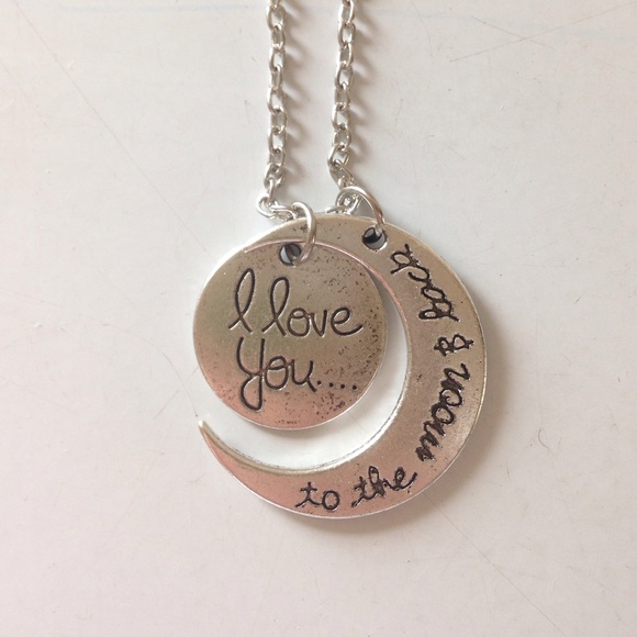 Brandy Melville Jewelry - Bnwt "I love you to the moon and back" necklace