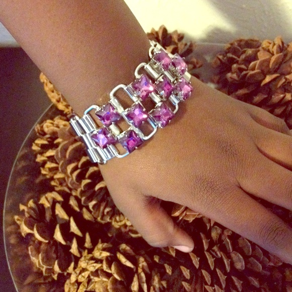 Jewelry - 💖Watch Chain Purple Stone Bracelet💟