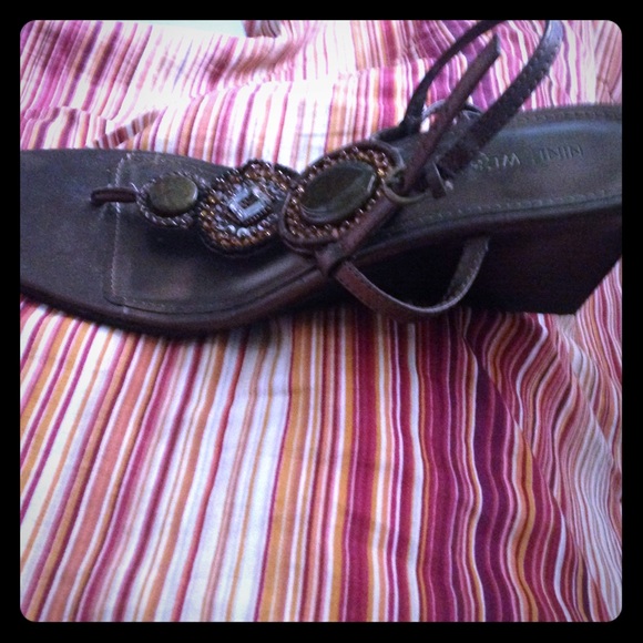 Bohemian thong sandal