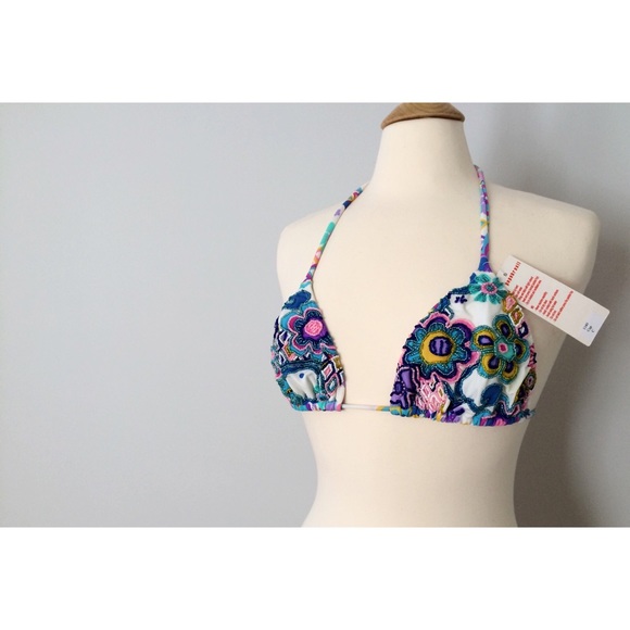 Trendy bikini  - handmade details - Top and bottom