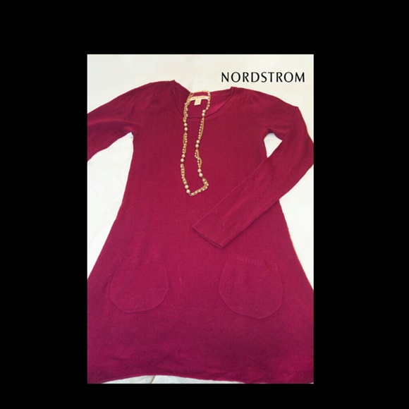 Maroon Sweater Dress