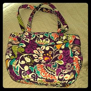 Vera Bradley plum crazy bag