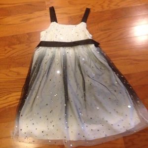 Black and White sparkly Justice dress