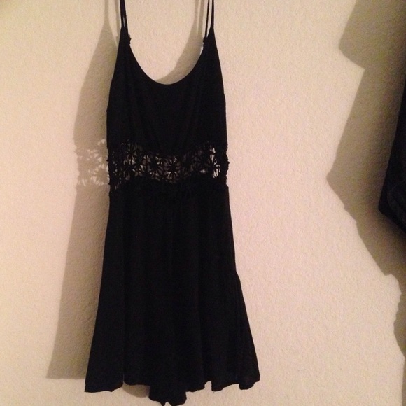 Black cut-out romper!