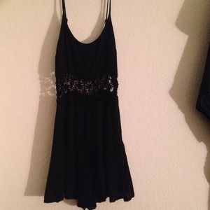 Black cut-out romper!