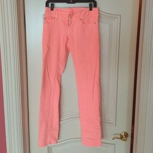 Coral size 00 Lilly Pulitzer jeans// New