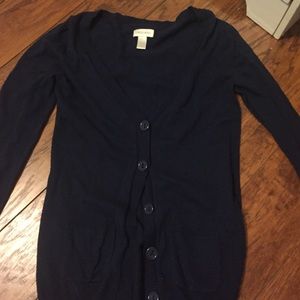 Navy cardigan