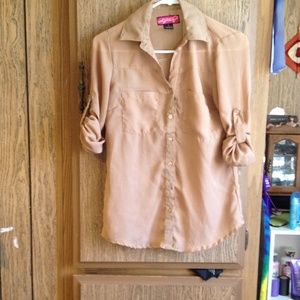 Tan button up long sleeve