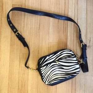 Rebecca Minkoff zebra printed hair bag!