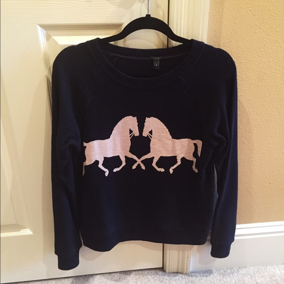 J. Crew Sweaters - Bundle JCREW horse sweater and sequin clutch! J. Crew Sweaters - Bundle JCREW horse sweater and sequin clutch!