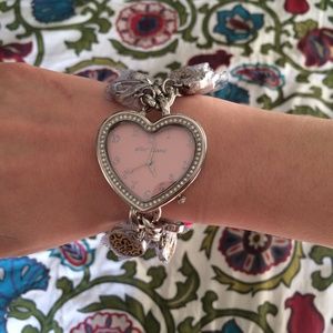 Brand new Betsey Johnson charm bracelet watch