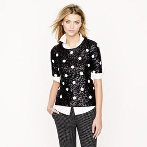 J. Crew Tops - JCREW sequin polka dot sweater top. J. Crew Tops - JCREW sequin polka dot sweater top.