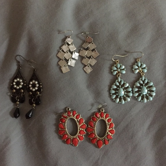 Fun bundle of dangly earrings!