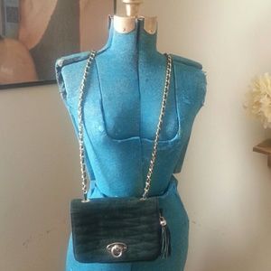 Vintage Green Sling Purse