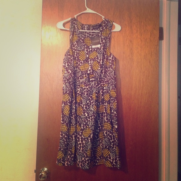 Pineapple topshop dress new with tags! W/ cutout