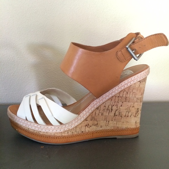 DV Dolce Vita wedged sandals bone/cognac