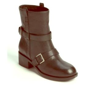 Cole Haan "Alix" genuine leather moto boots