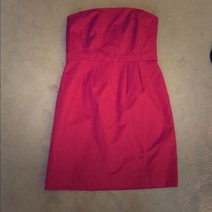 Little Red strapless dress