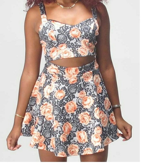 Two piece floral set