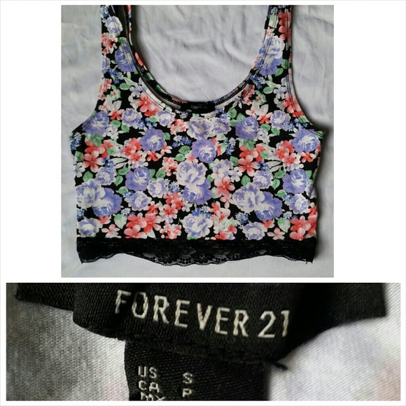 Floral crop top.