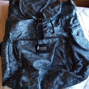 VS pink glitter backpack