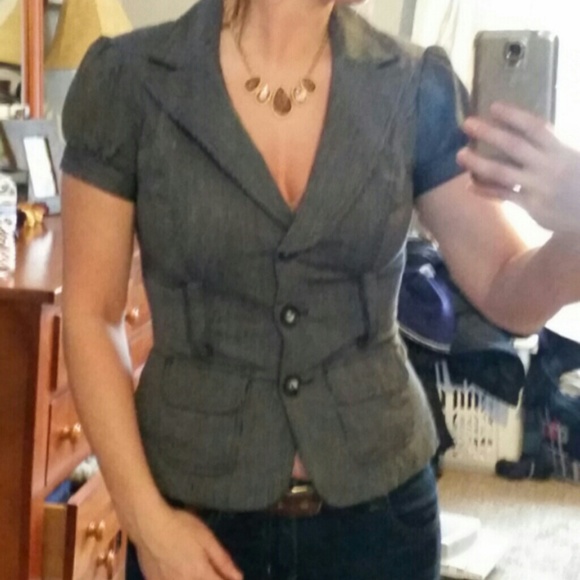 Grey button up blazer sold❌❌