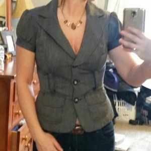 Grey button up blazer sold❌❌