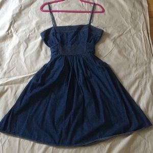 Rockabilly style denim dress. Size 13/14