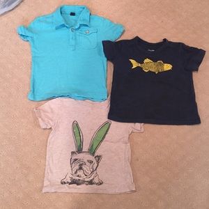 BabyGap bundle: two t shirts and one polo