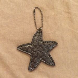 Coach starfish fob hang tag