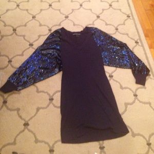 French Connection Sequin Sweater Dress