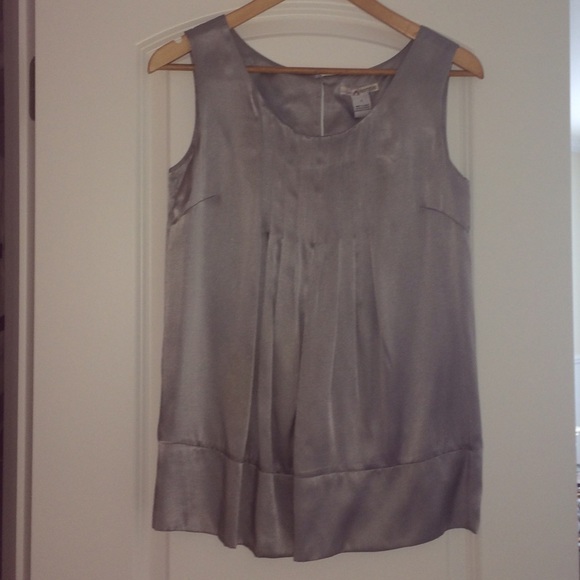Kenzie Gray Silk Top