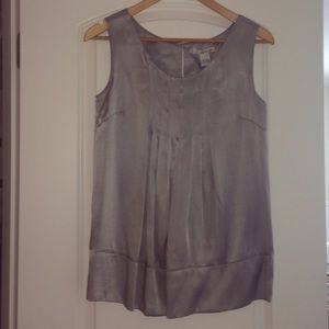 Kenzie Gray Silk Top
