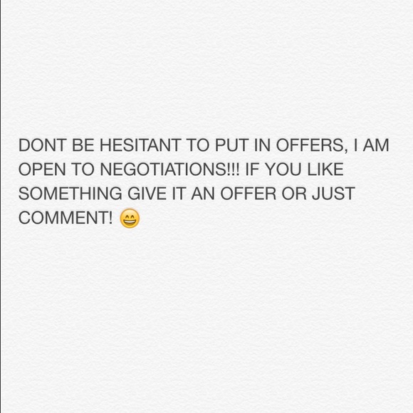 OPEN TO NEGOTIATIONS