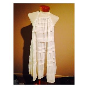 White dress, above the knee