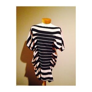 Black and pink dress