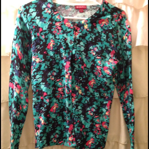 Spring print cardigan
